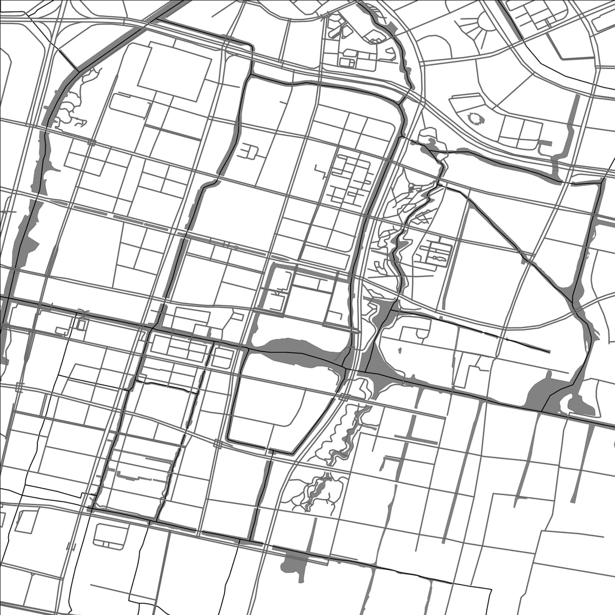 ROAD MAP OF NINGBO, CHINA BY MAPBAKES