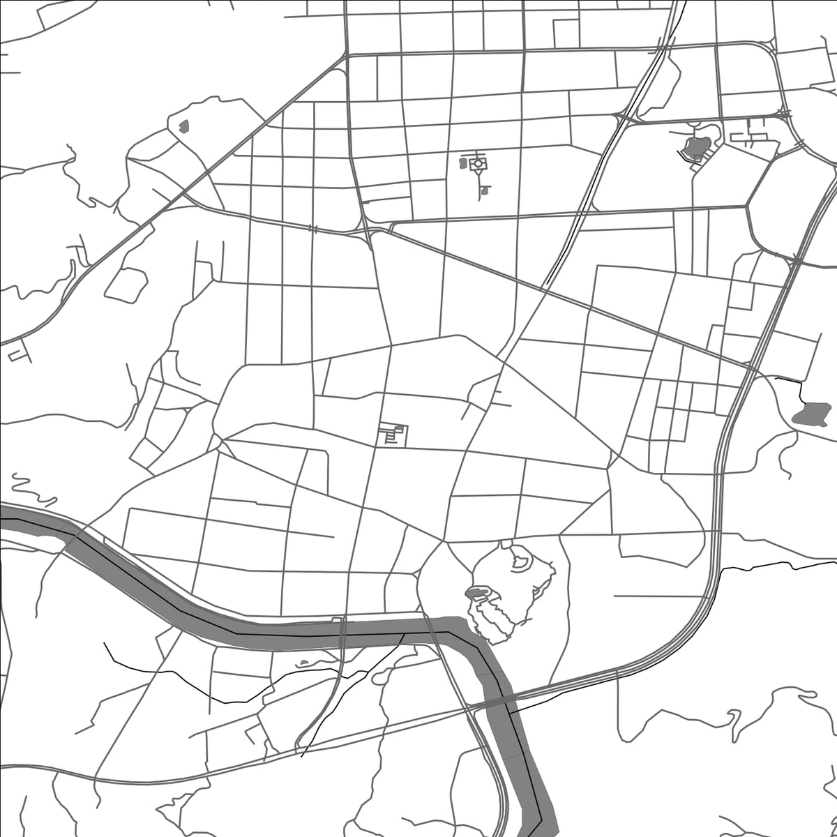 ROAD MAP OF NINGHAI, CHINA BY MAPBAKES