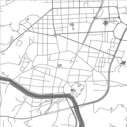 ROAD MAP OF NINGHAI, CHINA BY MAPBAKES