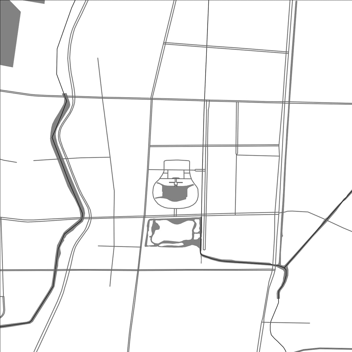 ROAD MAP OF PIZHOU, CHINA BY MAPBAKES