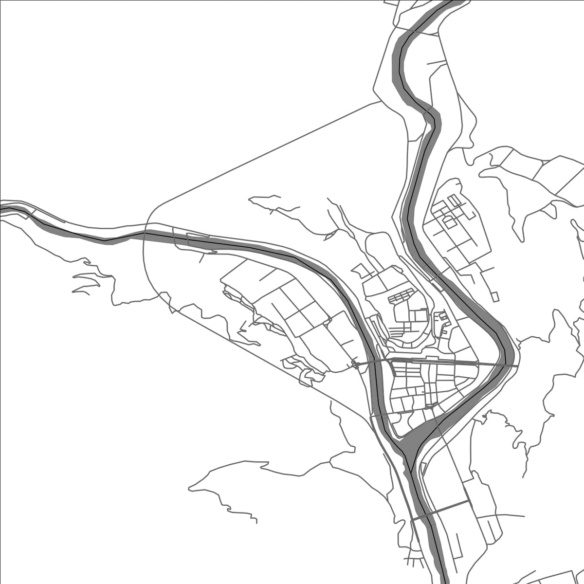 ROAD MAP OF QAMDO, CHINA BY MAPBAKES