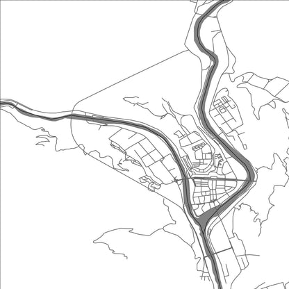 ROAD MAP OF QAMDO, CHINA BY MAPBAKES