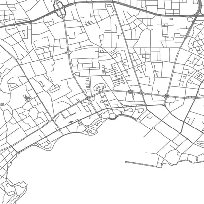 ROAD MAP OF QINGDAO, CHINA BY MAPBAKES