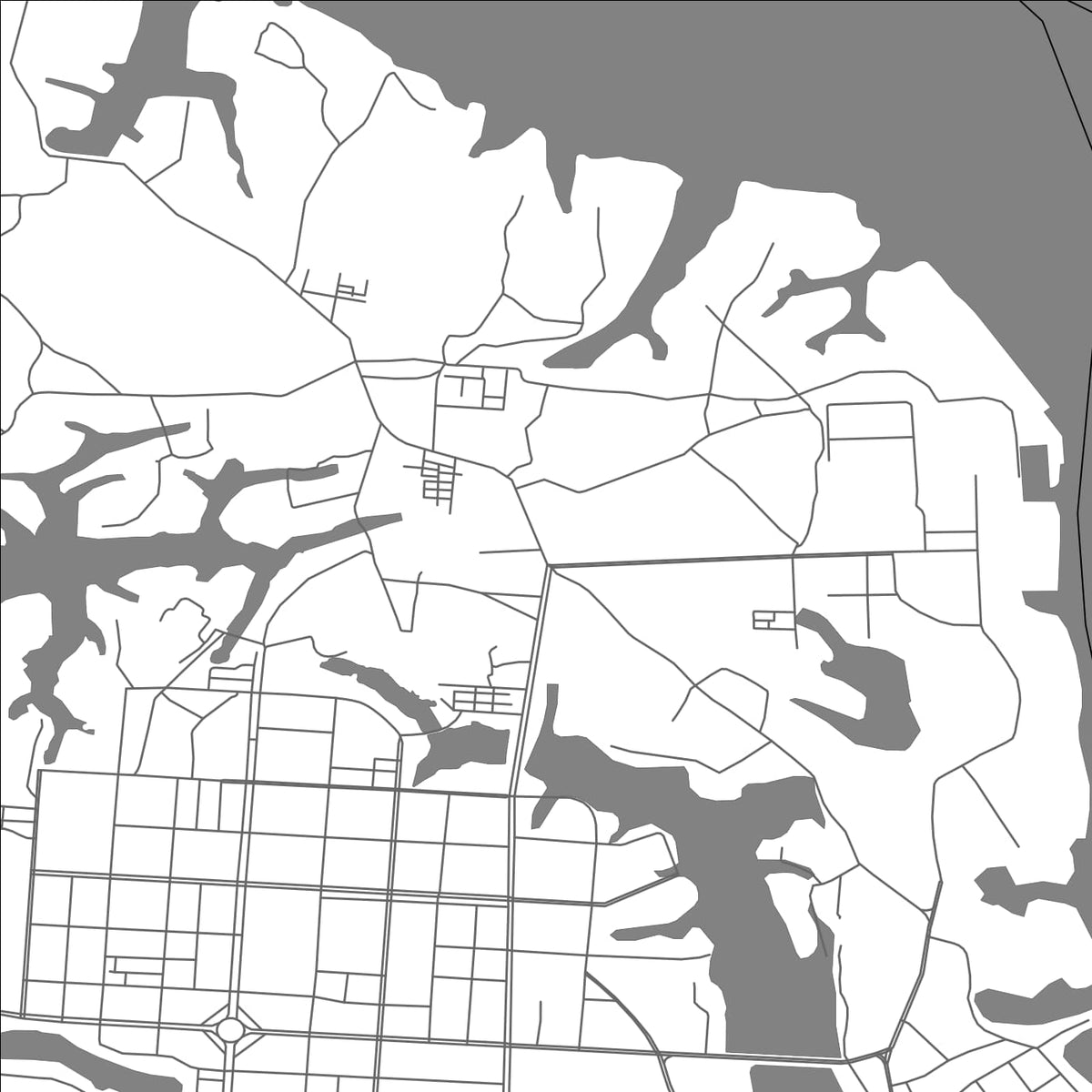 ROAD MAP OF QIONGHU, CHINA BY MAPBAKES