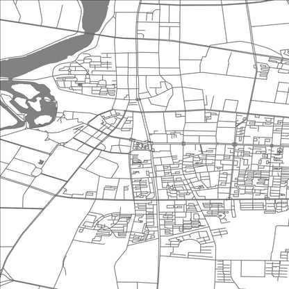 ROAD MAP OF QIQIHAR, CHINA BY MAPBAKES