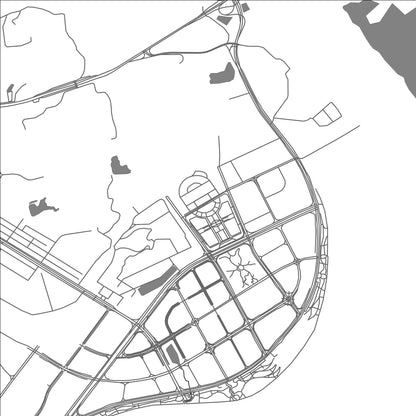 ROAD MAP OF QUANZHOU, CHINA BY MAPBAKES