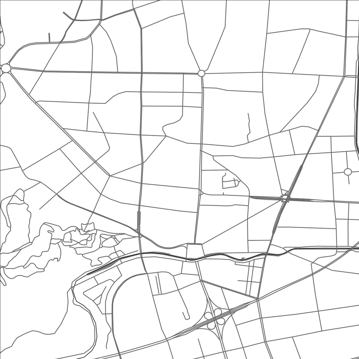 ROAD MAP OF QUJING, CHINA BY MAPBAKES