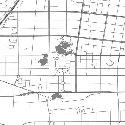 ROAD MAP OF RIZHAO, CHINA BY MAPBAKES