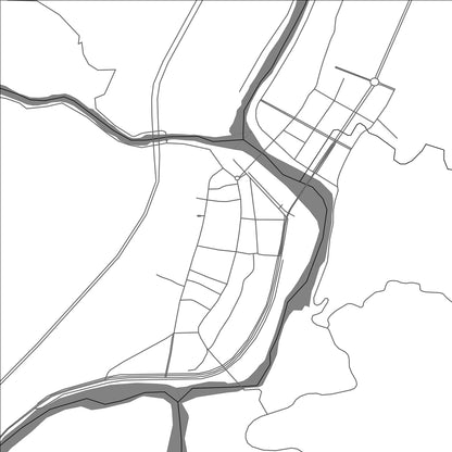ROAD MAP OF RONGJIANG, CHINA BY MAPBAKES