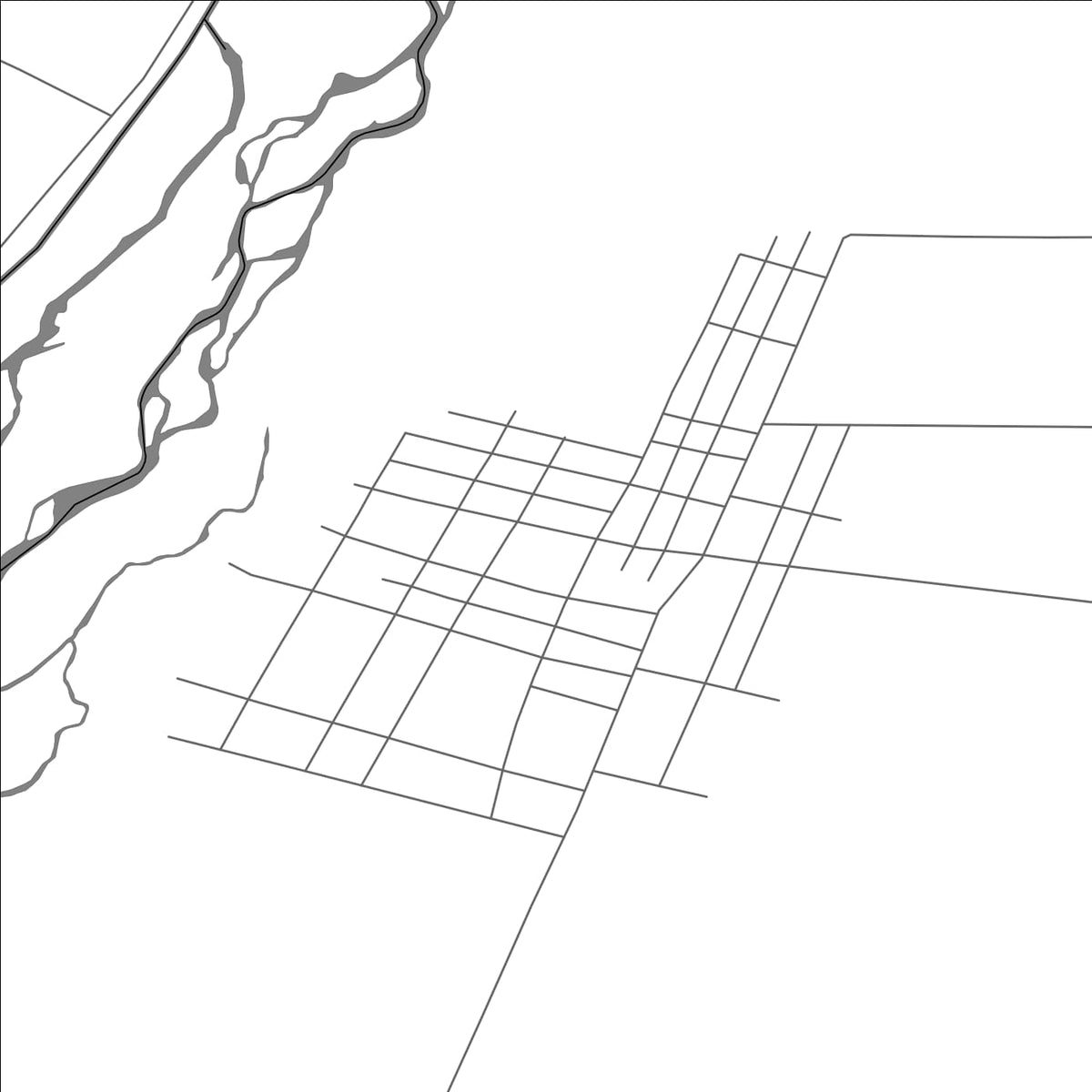 ROAD MAP OF SAMUYUZI, CHINA BY MAPBAKES