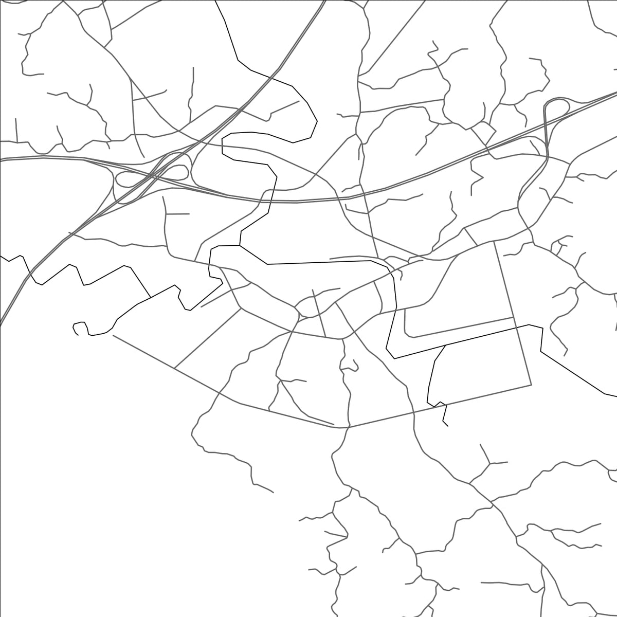 ROAD MAP OF SANQU, CHINA BY MAPBAKES