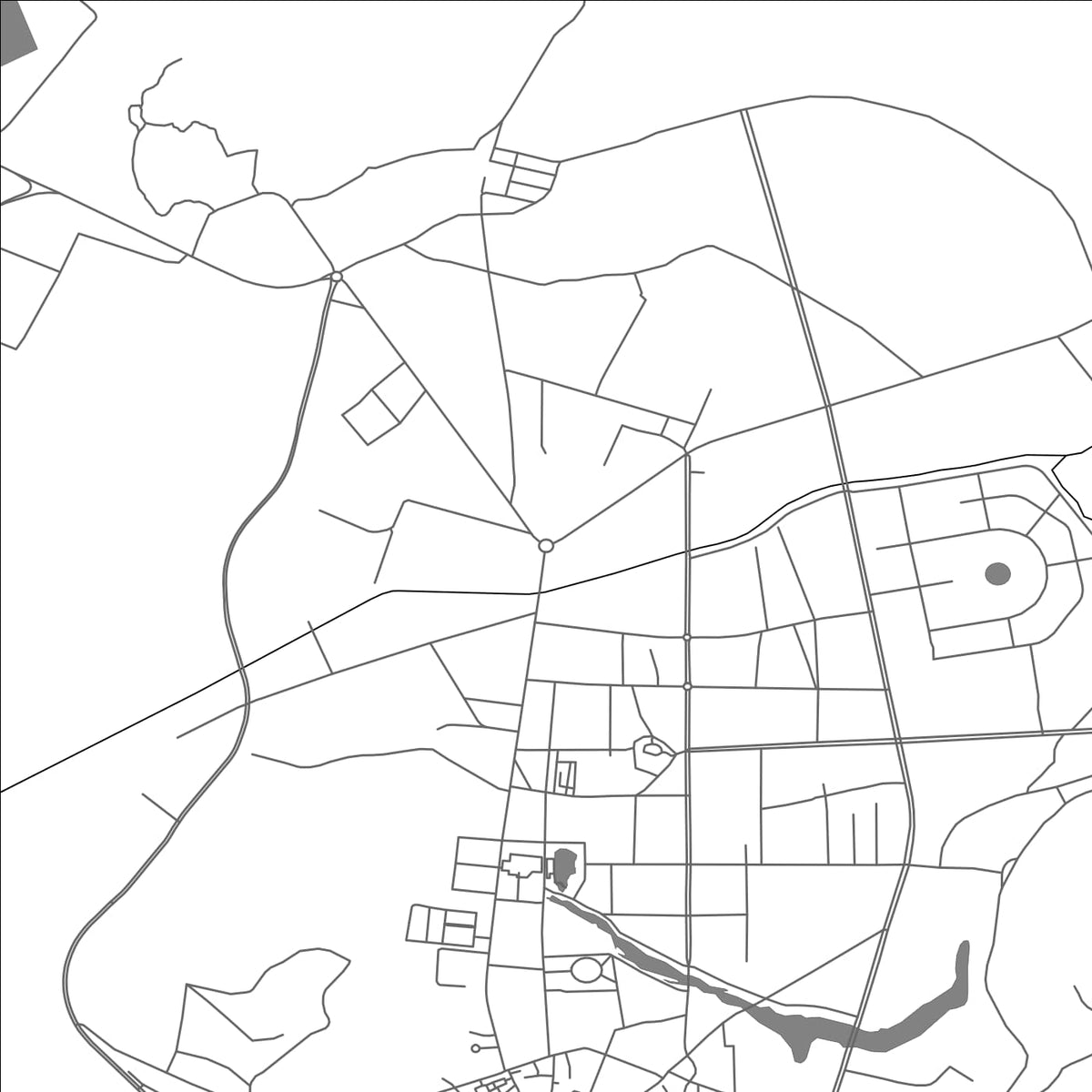 ROAD MAP OF SHANGRI-LA, CHINA BY MAPBAKES