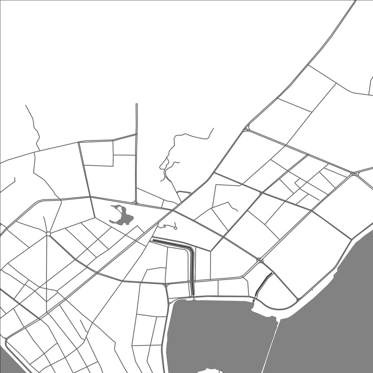 ROAD MAP OF SHANWEI, CHINA BY MAPBAKES