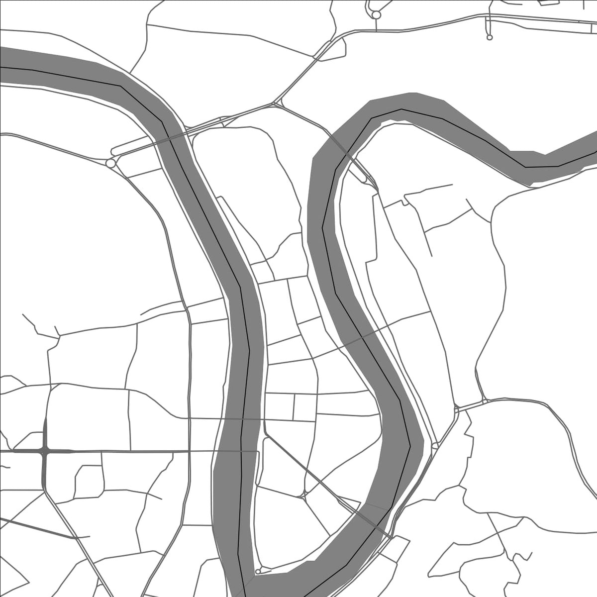 ROAD MAP OF SHAOGUAN, CHINA BY MAPBAKES