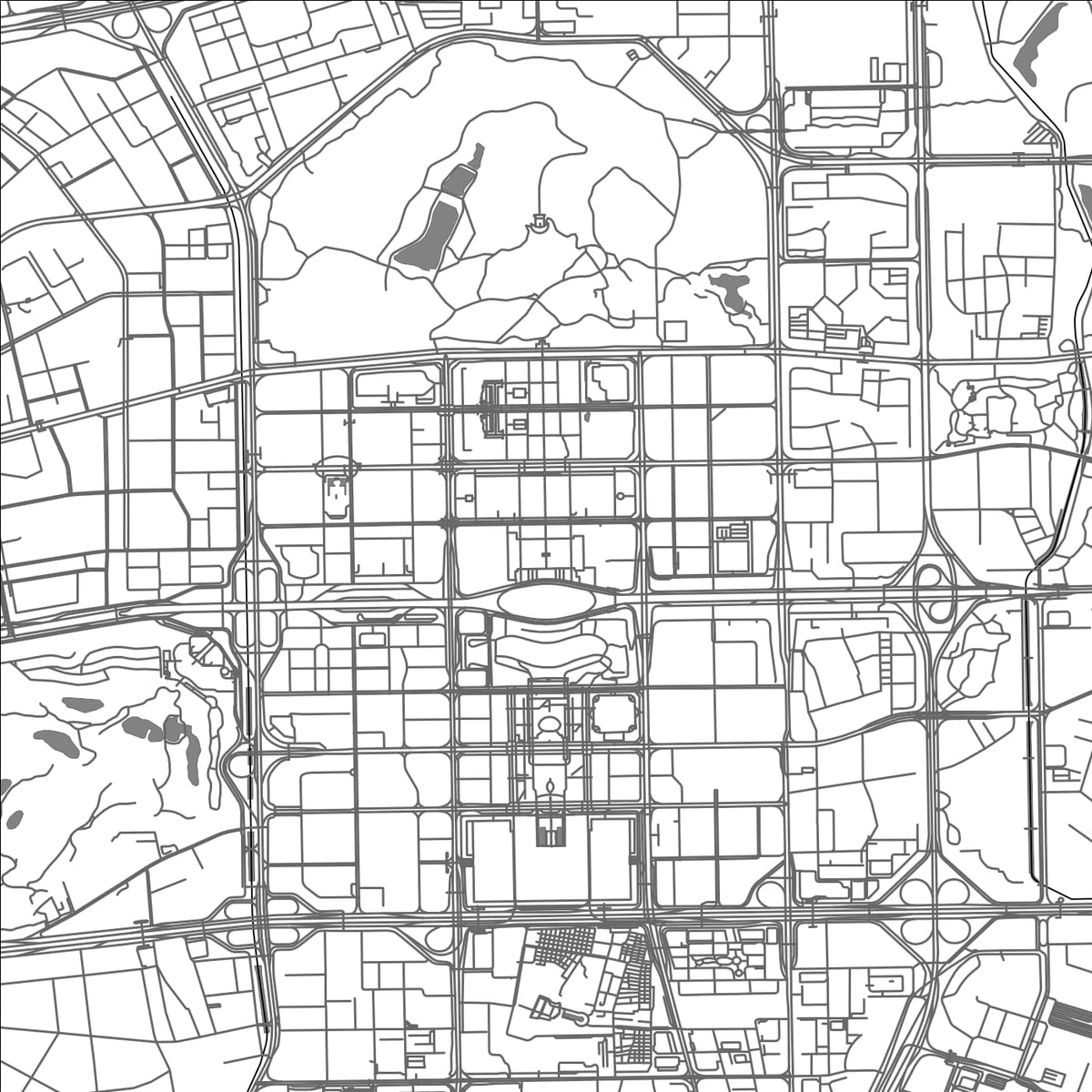 ROAD MAP OF SHENZHEN, CHINA BY MAPBAKES