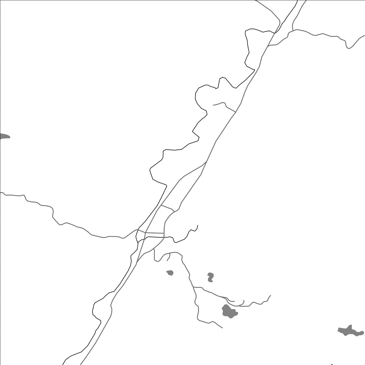 ROAD MAP OF SHETAN, CHINA BY MAPBAKES