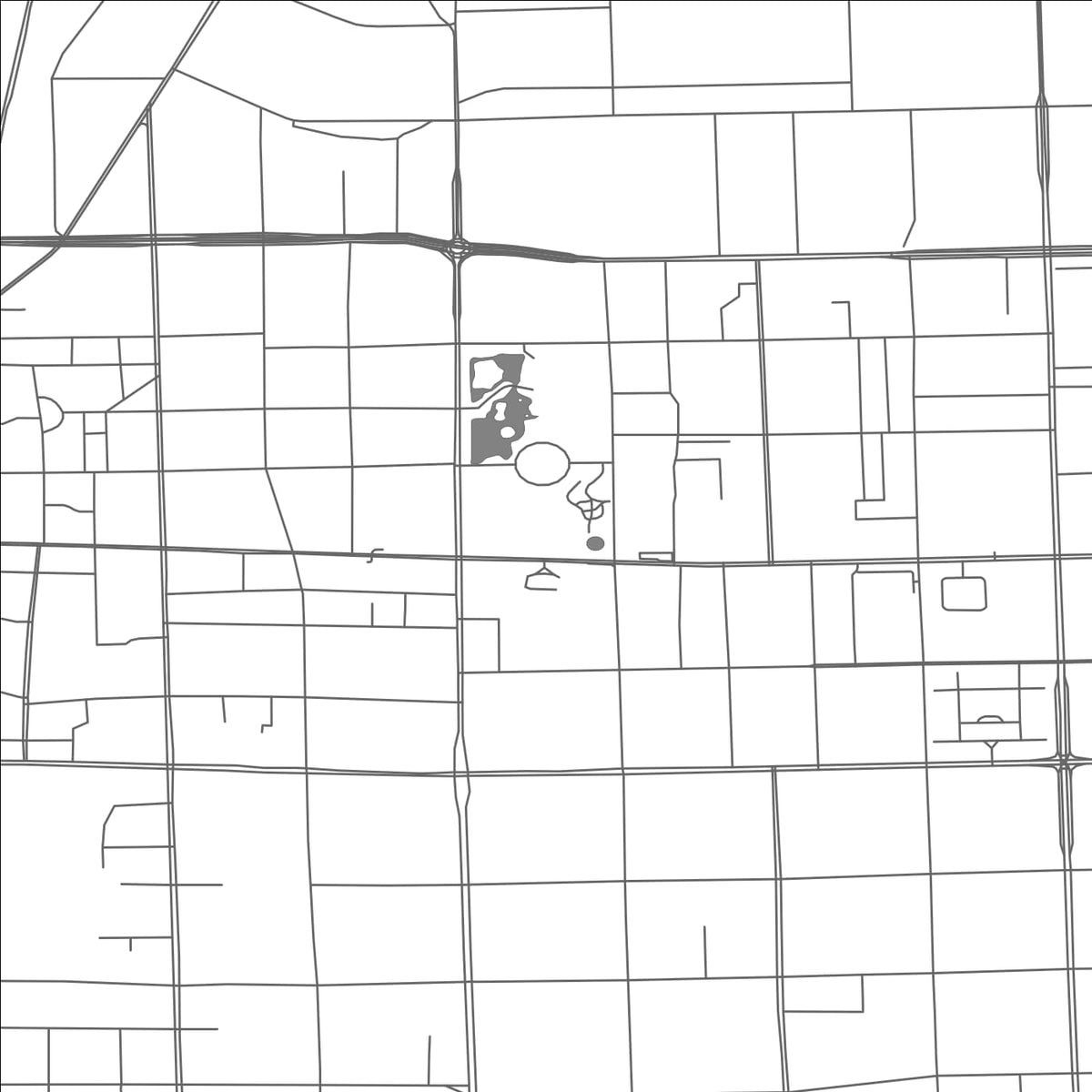 ROAD MAP OF SHIJIAZHUANG, CHINA BY MAPBAKES