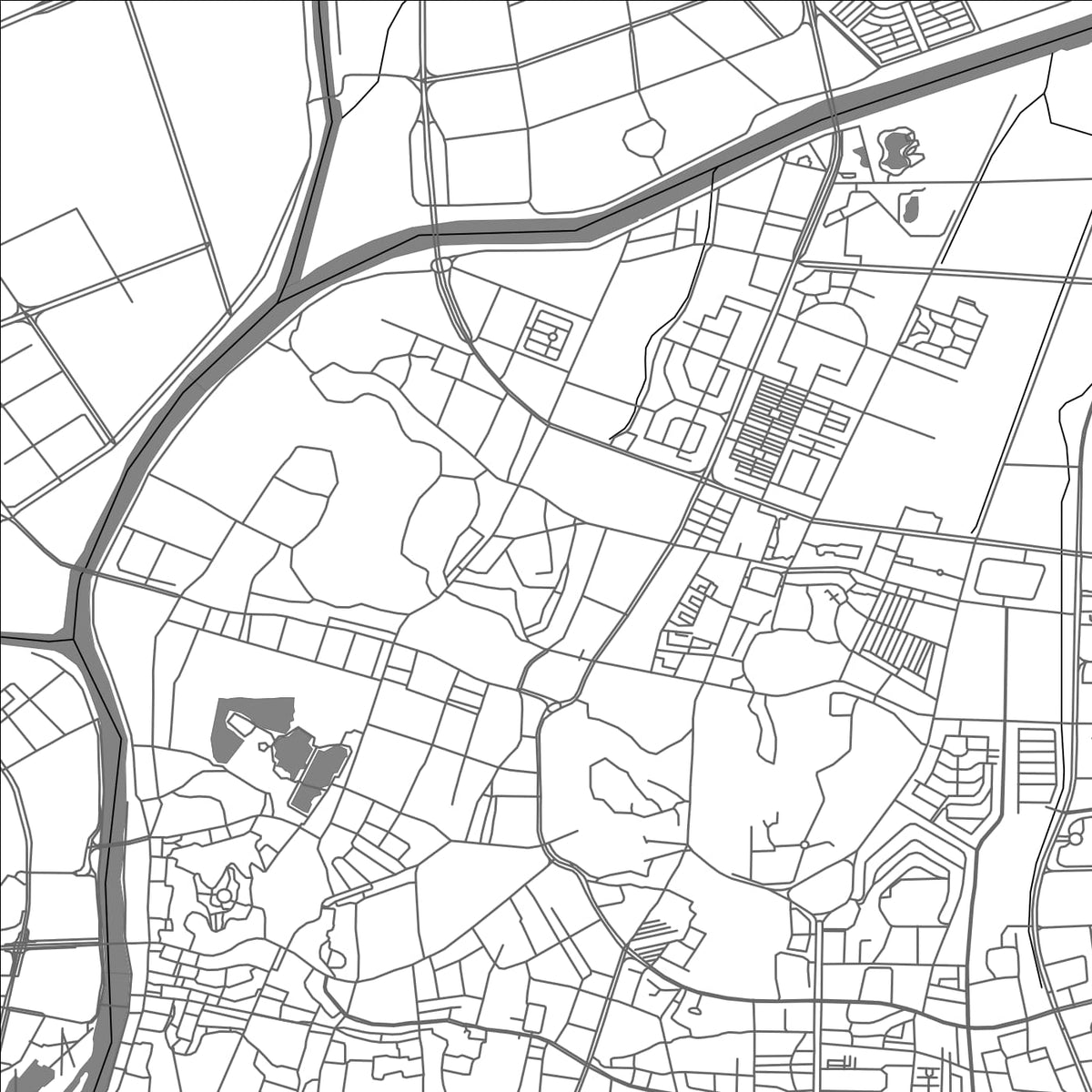 ROAD MAP OF SHIQI, CHINA BY MAPBAKES