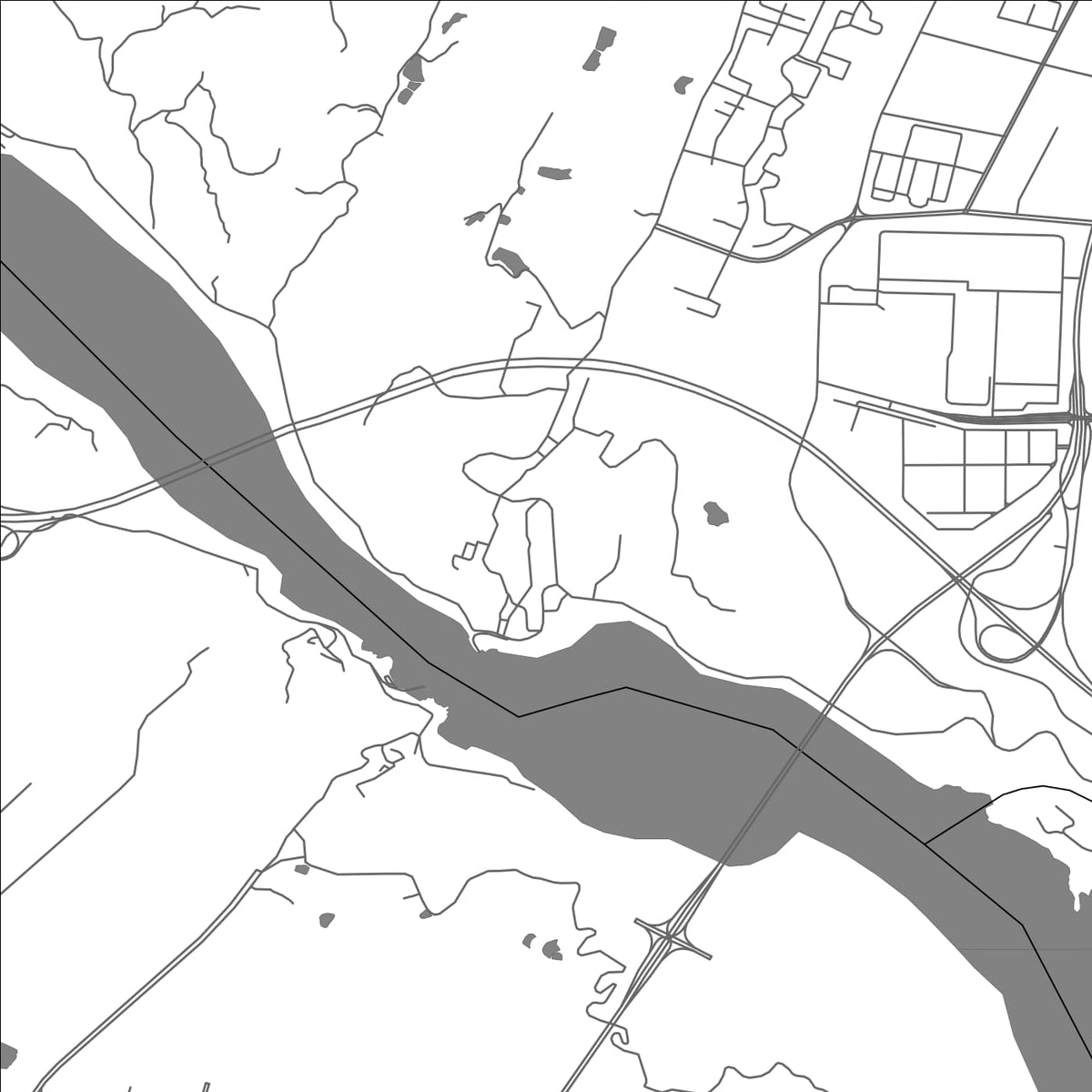 ROAD MAP OF SHUITU, CHINA BY MAPBAKES