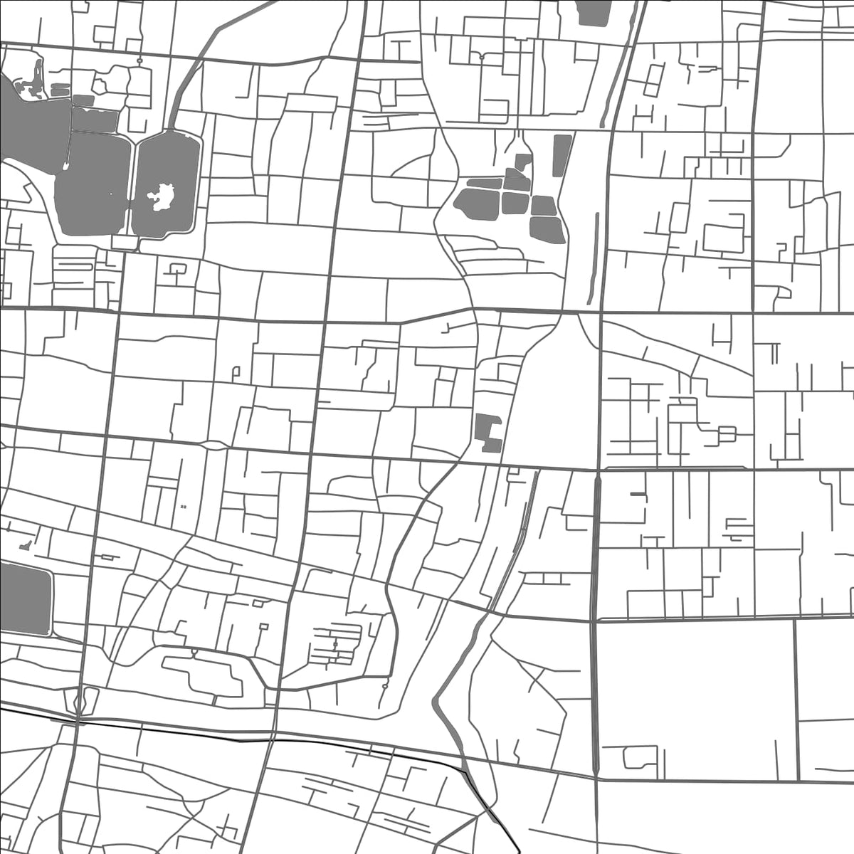 ROAD MAP OF SHUNHE, CHINA BY MAPBAKES