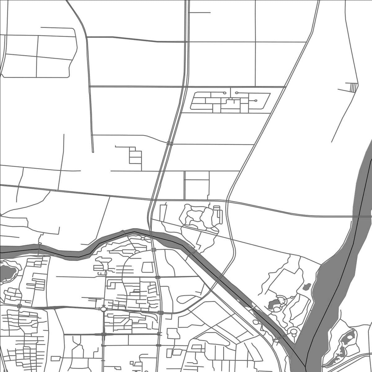 ROAD MAP OF SHUNYI, CHINA BY MAPBAKES