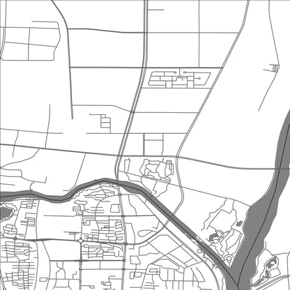 ROAD MAP OF SHUNYI, CHINA BY MAPBAKES