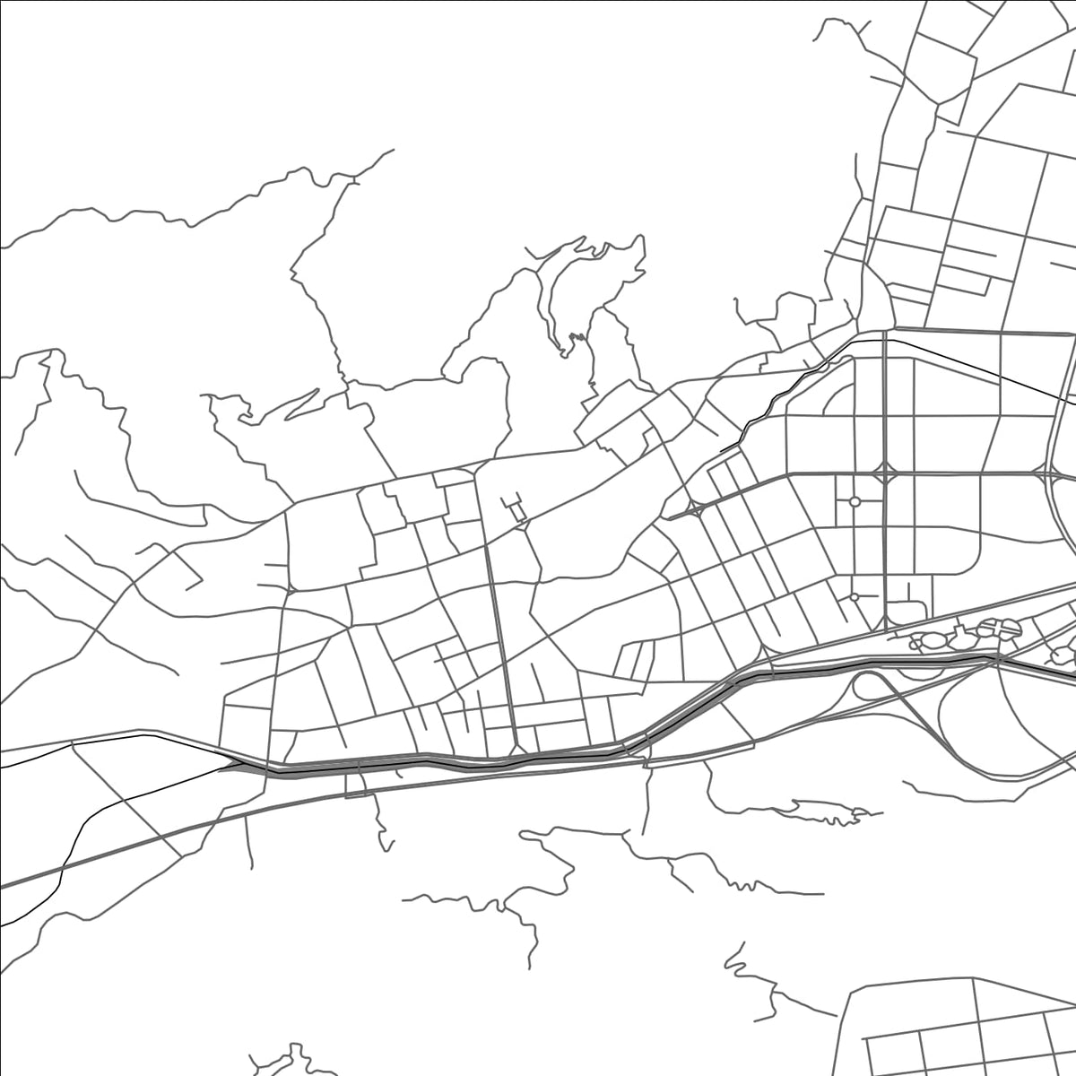 ROAD MAP OF SONGCHENG, CHINA BY MAPBAKES