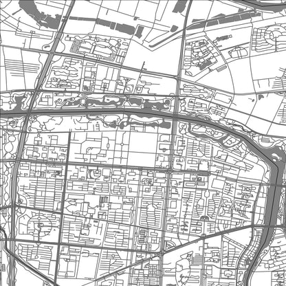ROAD MAP OF SUQIAN, CHINA BY MAPBAKES