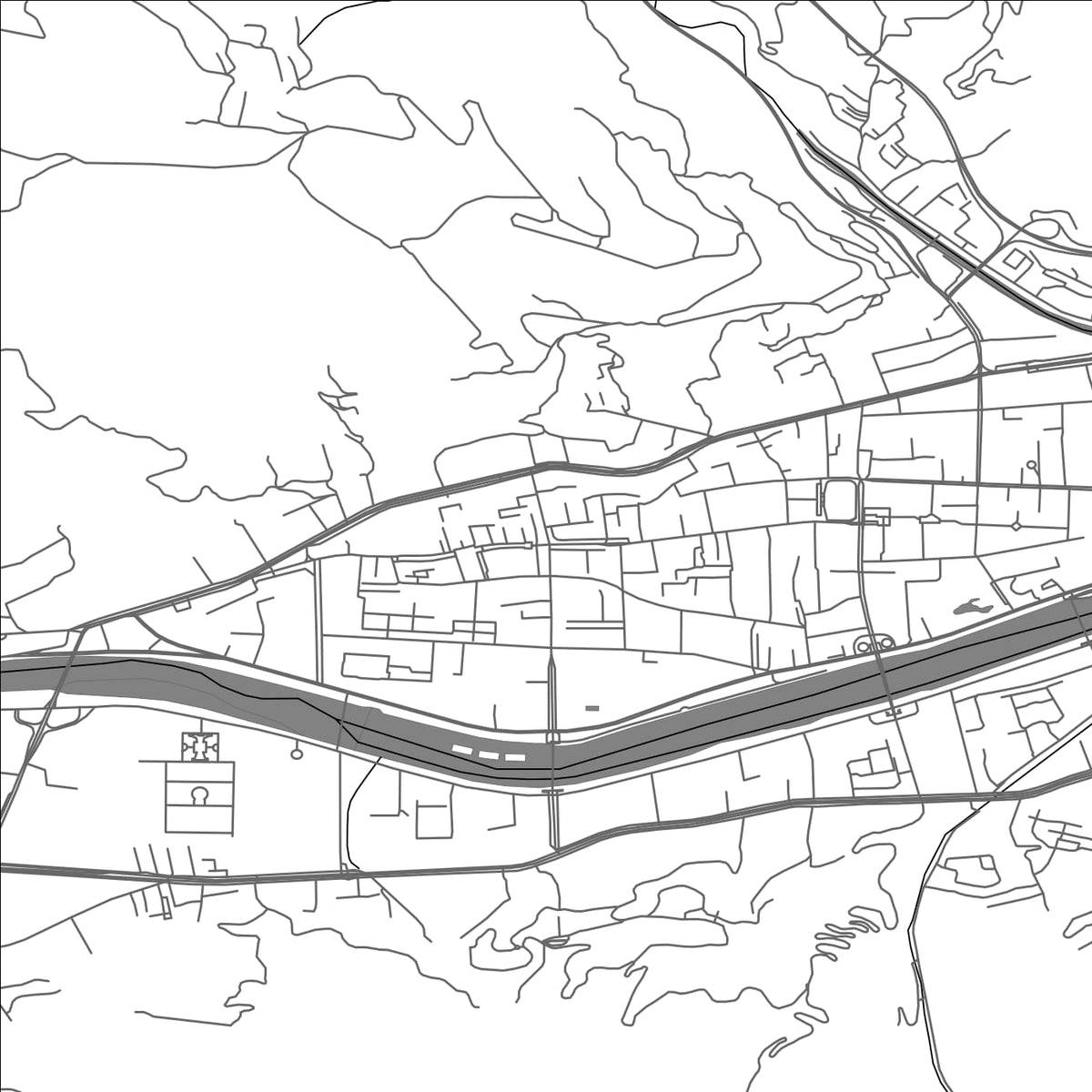 ROAD MAP OF TIANSHUI, CHINA BY MAPBAKES