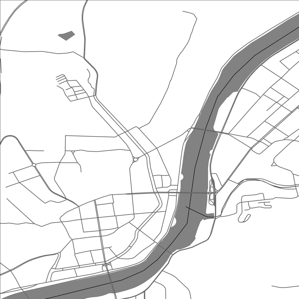 ROAD MAP OF TONGHUA, CHINA BY MAPBAKES