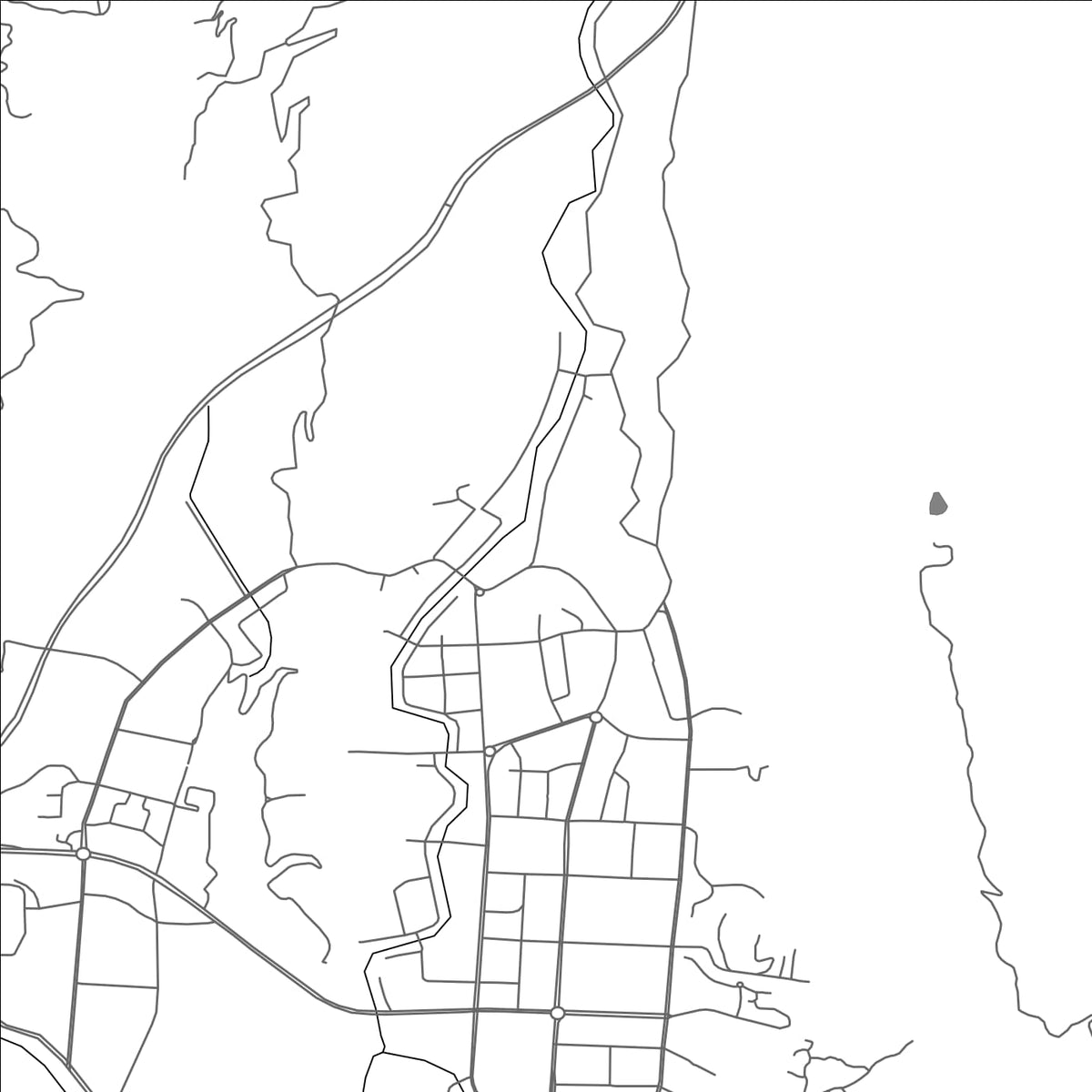 ROAD MAP OF WANSHENG, CHINA BY MAPBAKES