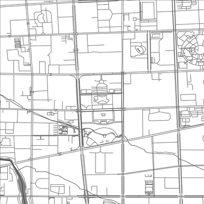 ROAD MAP OF WEIFANG, CHINA BY MAPBAKES