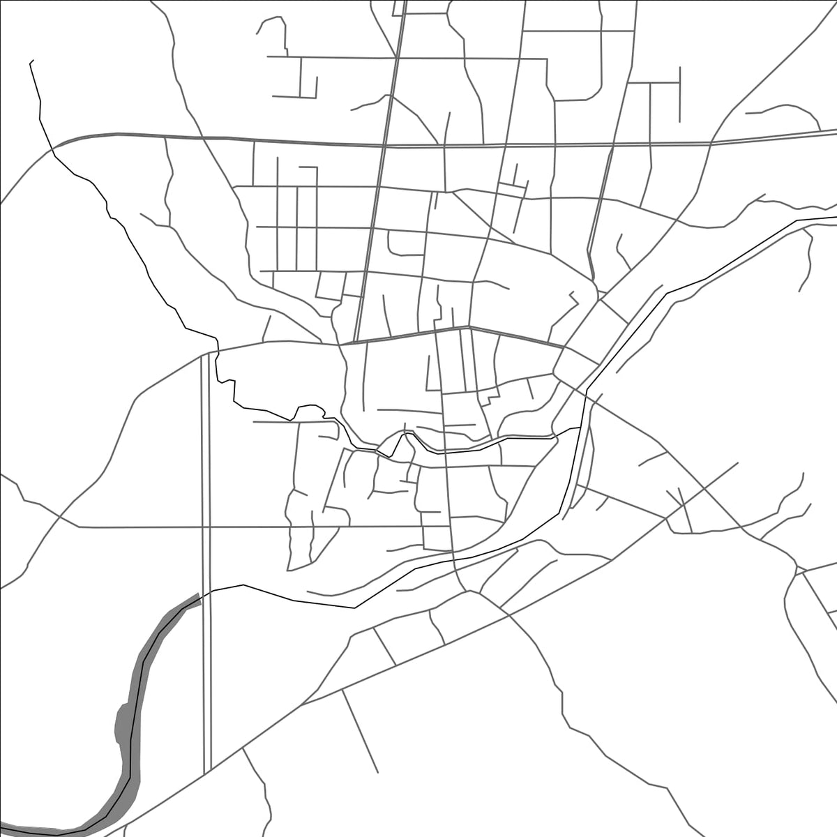 ROAD MAP OF WUGANG, CHINA BY MAPBAKES
