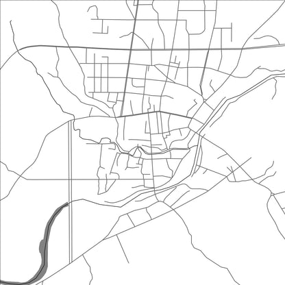 ROAD MAP OF WUGANG, CHINA BY MAPBAKES