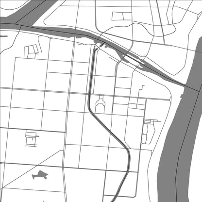 ROAD MAP OF WUHE, CHINA BY MAPBAKES