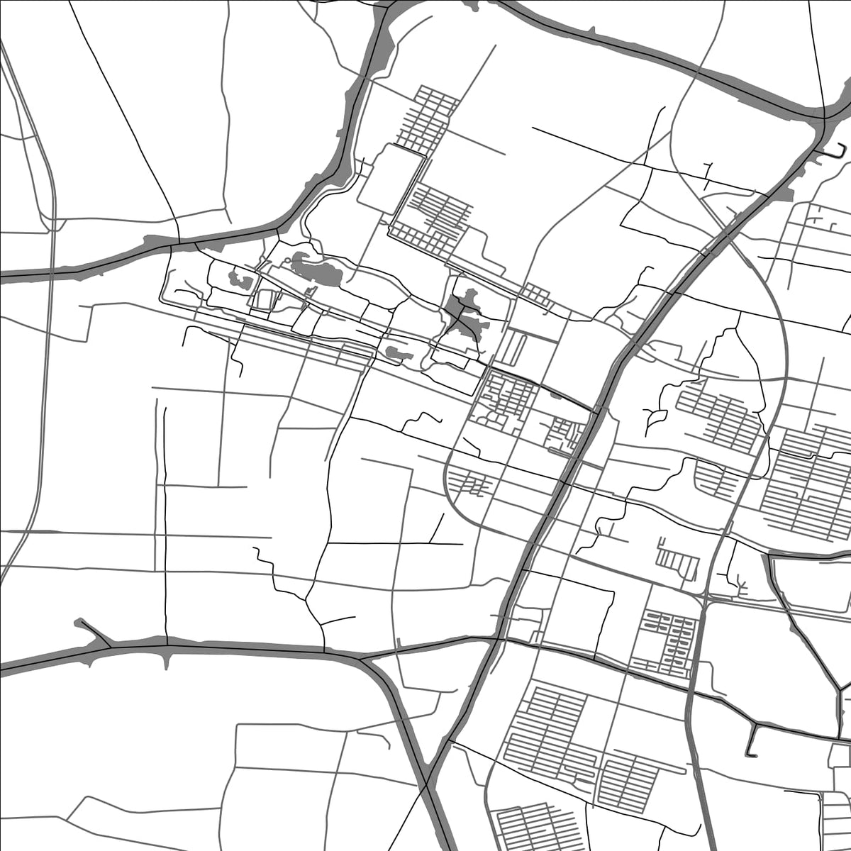 ROAD MAP OF WUZHEN, CHINA BY MAPBAKES