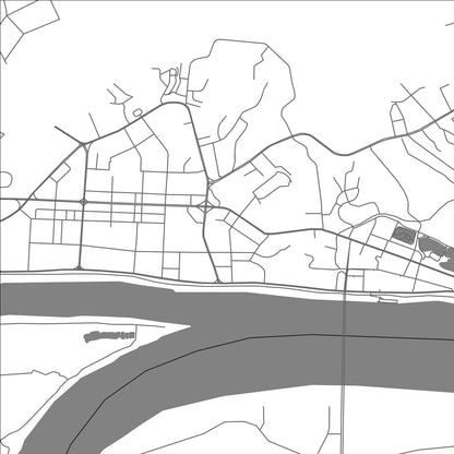 ROAD MAP OF WUZHOU, CHINA BY MAPBAKES