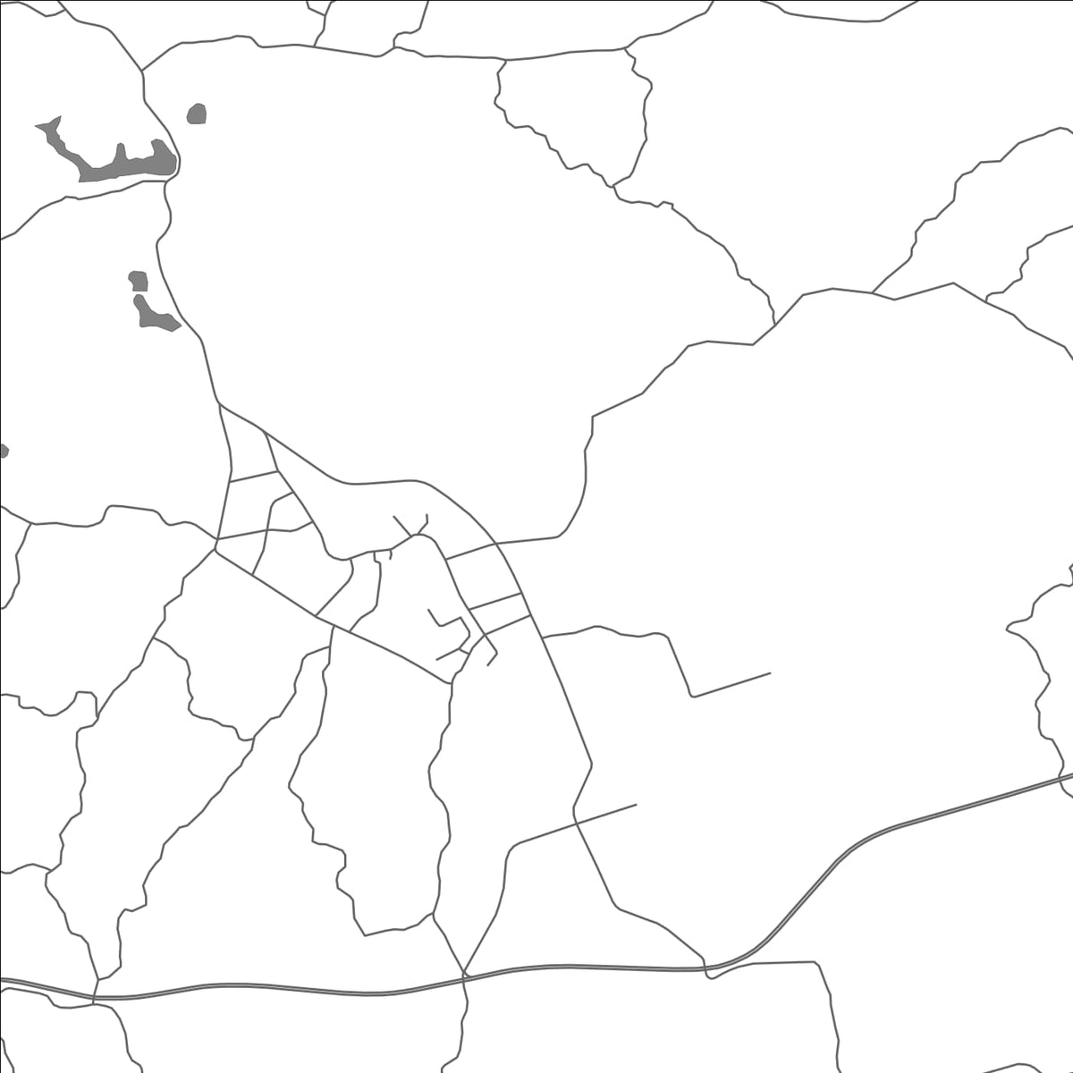 ROAD MAP OF XIABA, CHINA BY MAPBAKES