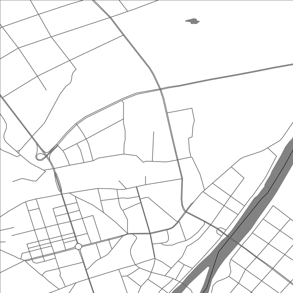 ROAD MAP OF XIANGXIANG, CHINA BY MAPBAKES