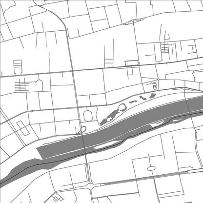 ROAD MAP OF XIANYANG, CHINA BY MAPBAKES