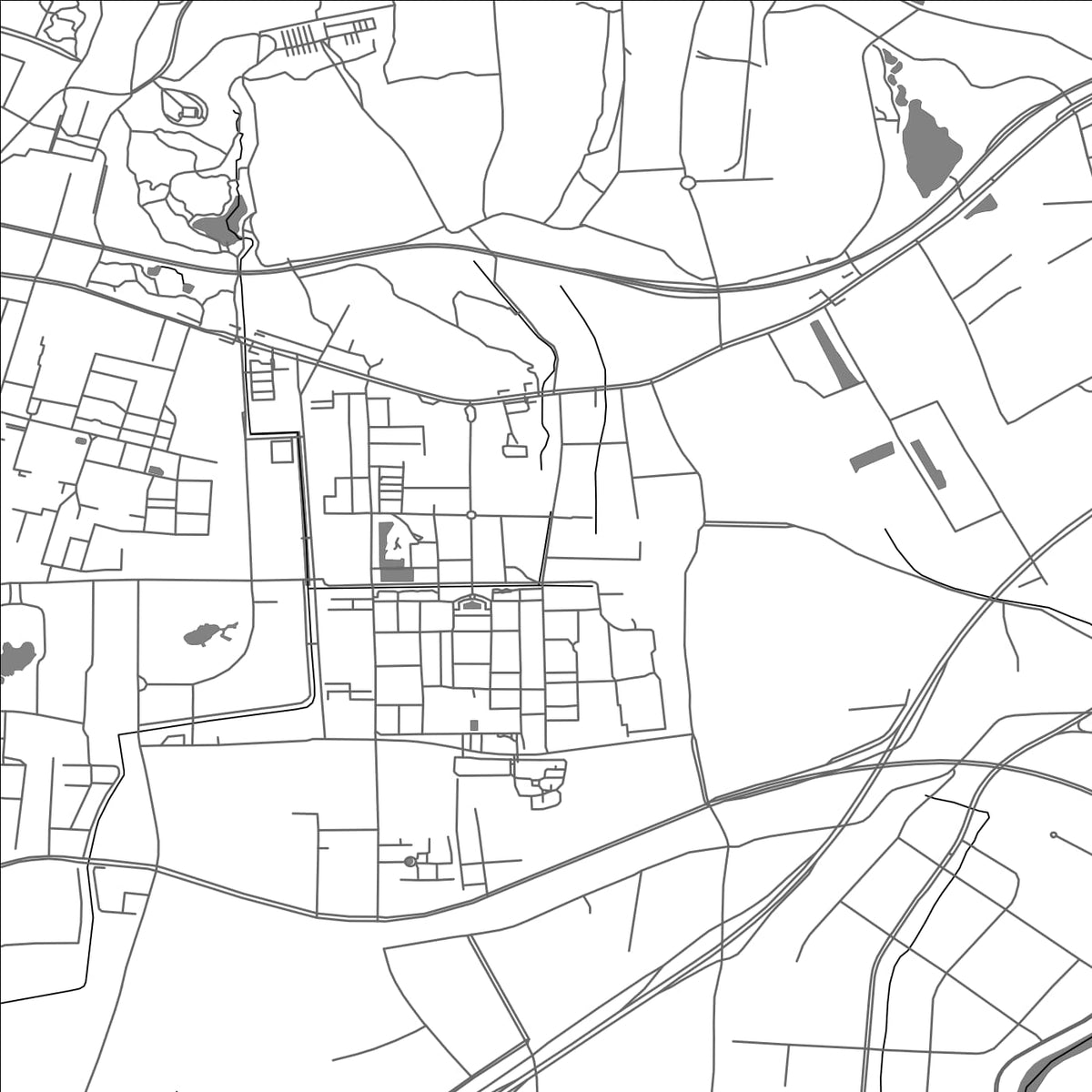 ROAD MAP OF XIAOLINGWEI, CHINA BY MAPBAKES