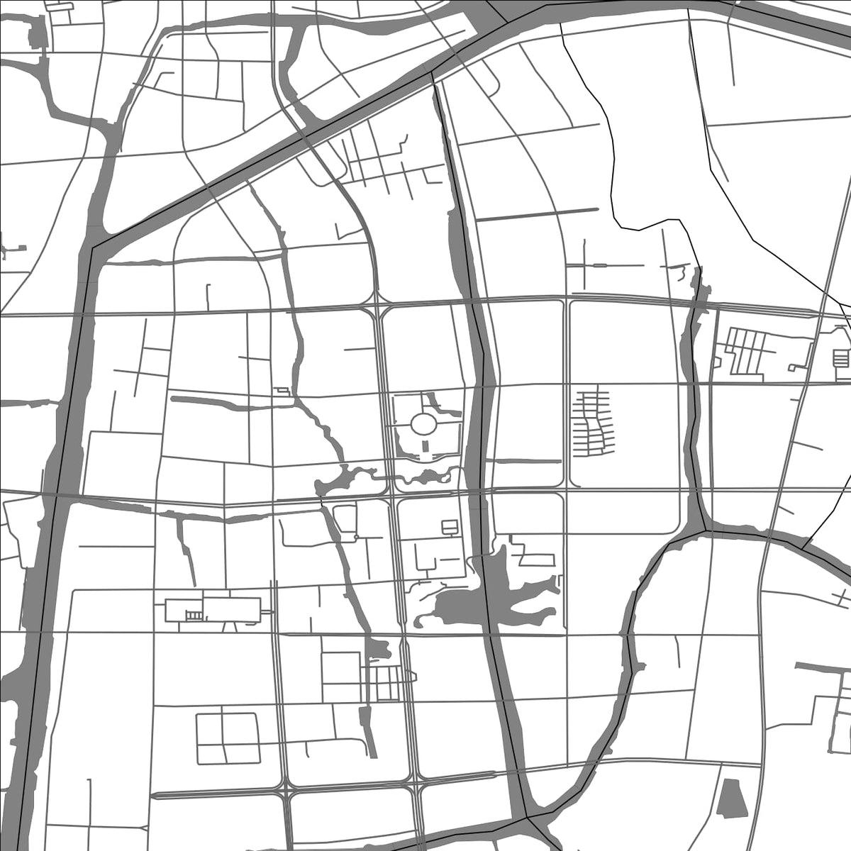ROAD MAP OF XINGHUA, CHINA BY MAPBAKES