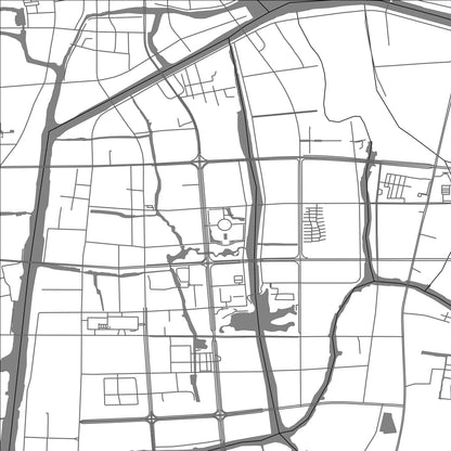 ROAD MAP OF XINGHUA, CHINA BY MAPBAKES