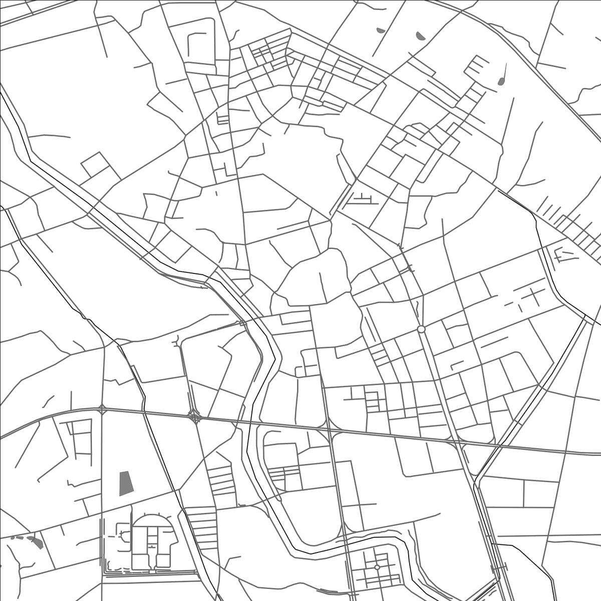 ROAD MAP OF XINGNING, CHINA BY MAPBAKES