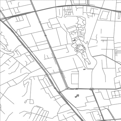 ROAD MAP OF XINSHI, CHINA BY MAPBAKES