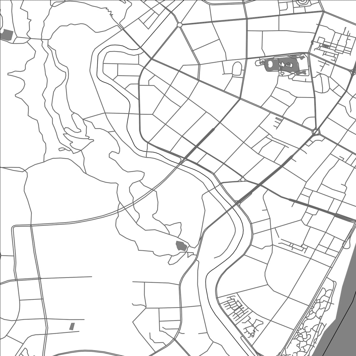 ROAD MAP OF XISHAN, CHINA BY MAPBAKES