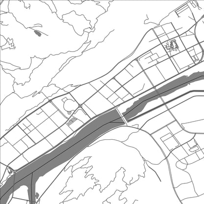 ROAD MAP OF YA'AN, CHINA BY MAPBAKES