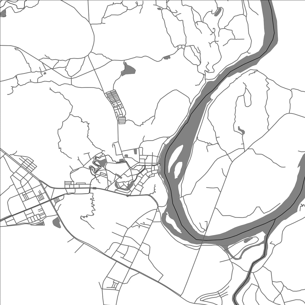 ROAD MAP OF YANGSHUO, CHINA BY MAPBAKES