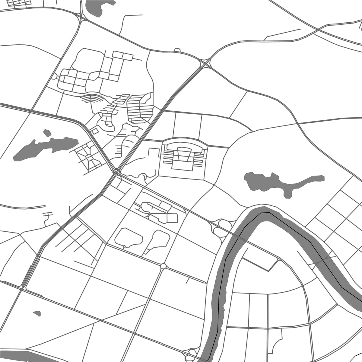 ROAD MAP OF YICHUN, CHINA BY MAPBAKES