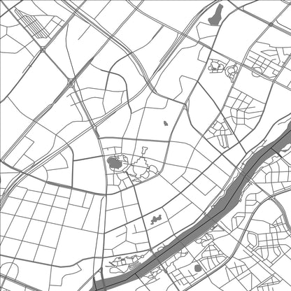ROAD MAP OF YIWU, CHINA BY MAPBAKES